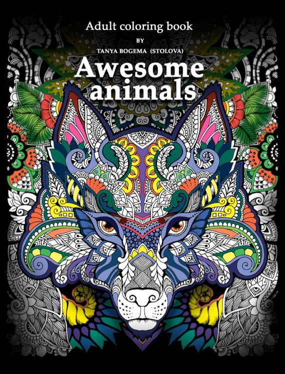 Libro Para Colorear Adultos: 100 Animales