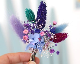 Mini bouquet - Bleu violet