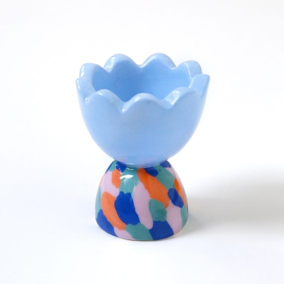 Candleholder - Micha - Blue & multicolor