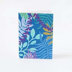 Mini Carte - Jungle bleue