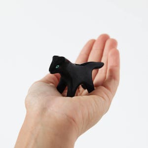 Mini Black Panther / Ceramic sculpture image 1