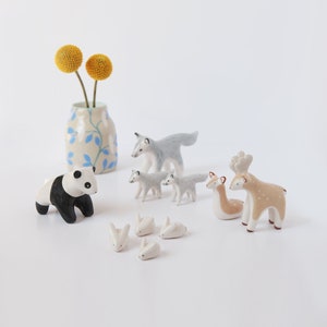 Mini wolf / Ceramic sculpture image 4