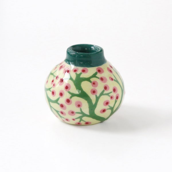 Ceramic Mini Vase - Blossoming trees