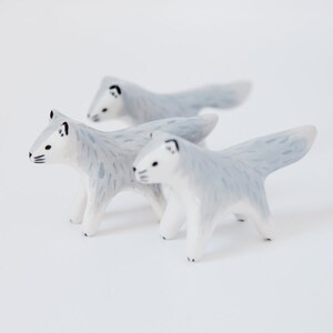 Mini wolf / Ceramic sculpture image 3