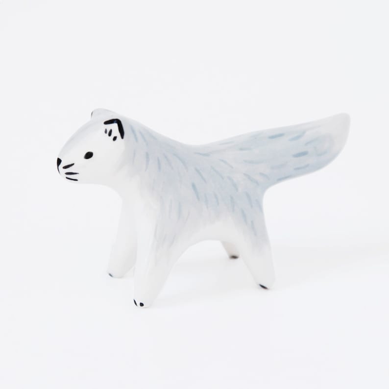 Mini wolf / Ceramic sculpture image 2