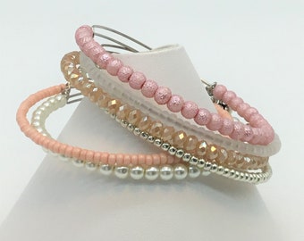 pretty stackable bangles in pastel shades