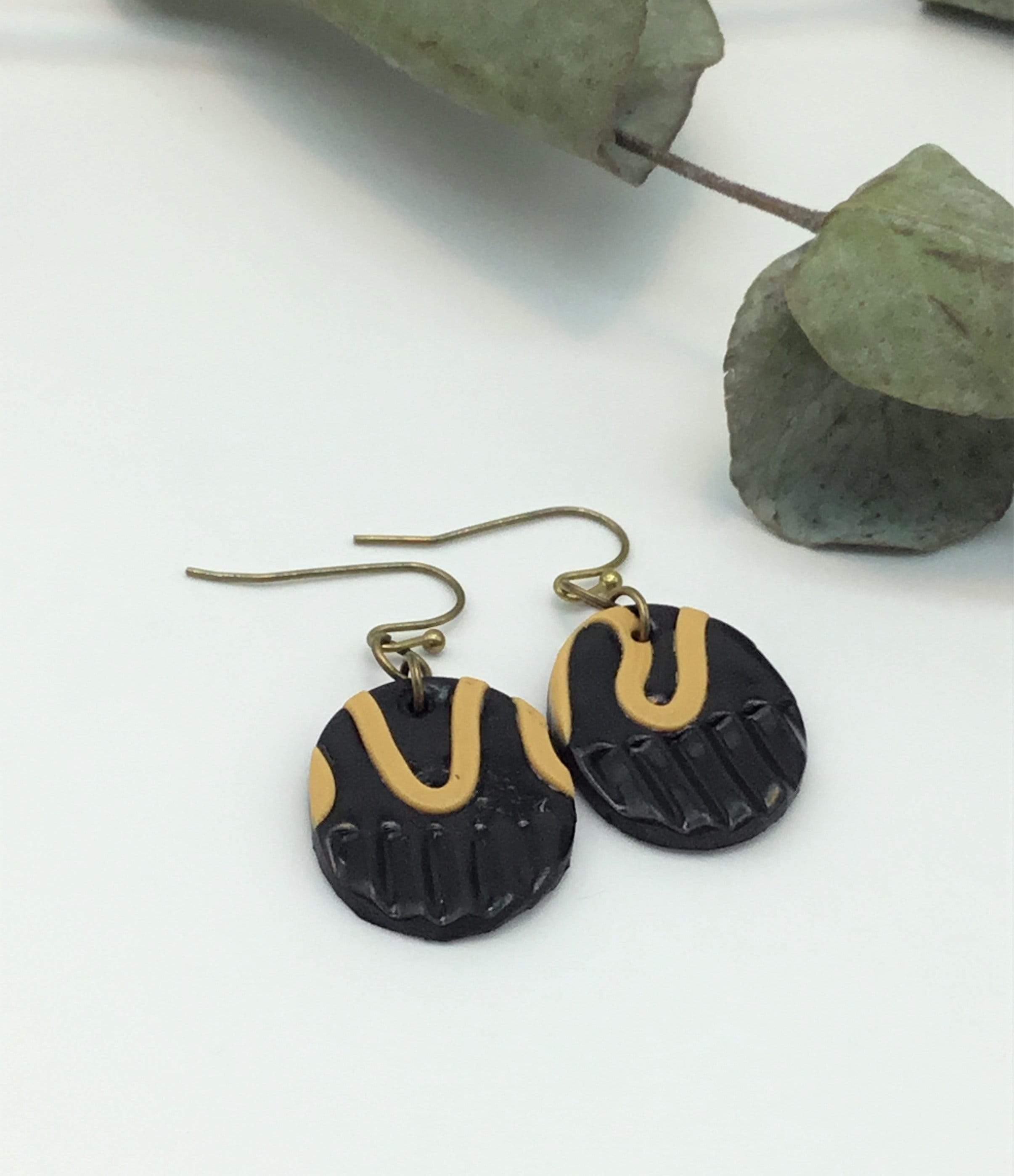 Big Black Earrings Etsy UK