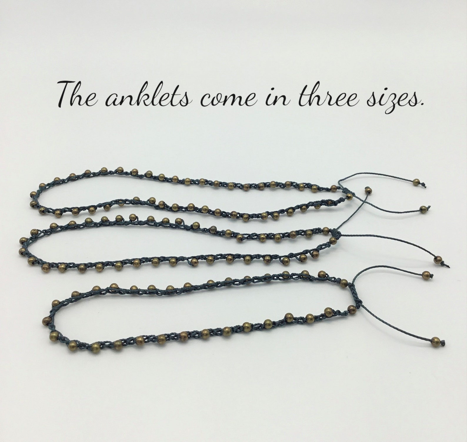 Dark Green Ankle Braceletcrochet Anklet Etsy UK