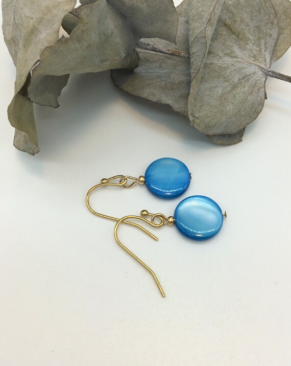 Orecchini A Goccia Clip-on Orecchini A Goccia Clip Placcati Argento Con Cristallo Blu - Handmade, Chiusura A Clip-on Orecchini A Goccia Clip Argento - Foto 8