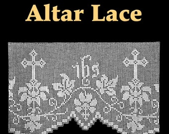 Daffodil Altar Lace Filet Crochet Pattern