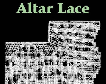 Lily Altar Lace Filet Crochet Pattern