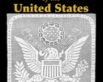 Patrón de crochet de filete del Gran Sello de los Estados Unidos