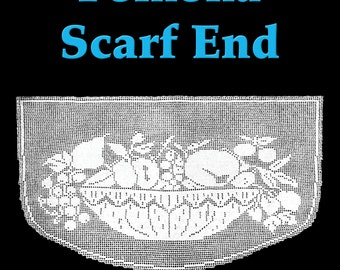 Pomona Scarf End Filet Crochet Pattern