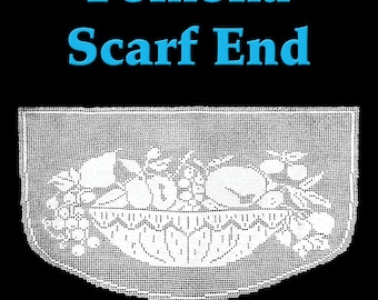 Pomona Scarf End Filet Crochet Pattern
