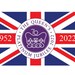 Queens Platinum Jubilee Flag 5ftx3ft Premium Quality indoor/Outdoor use Royal Family Queen Coronation