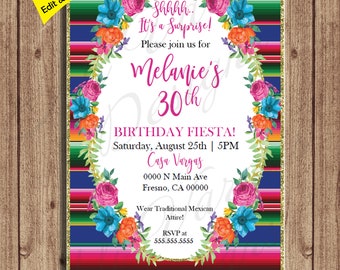 mexican theme party etsy