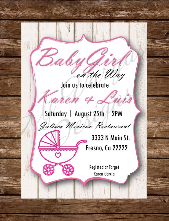 Digital Invitacion Para Baby Shower Mujercita Nina Hombrecito Nino Baby Girl Boy On The Way Wood New Parents Mom To Be Printable 5x7in