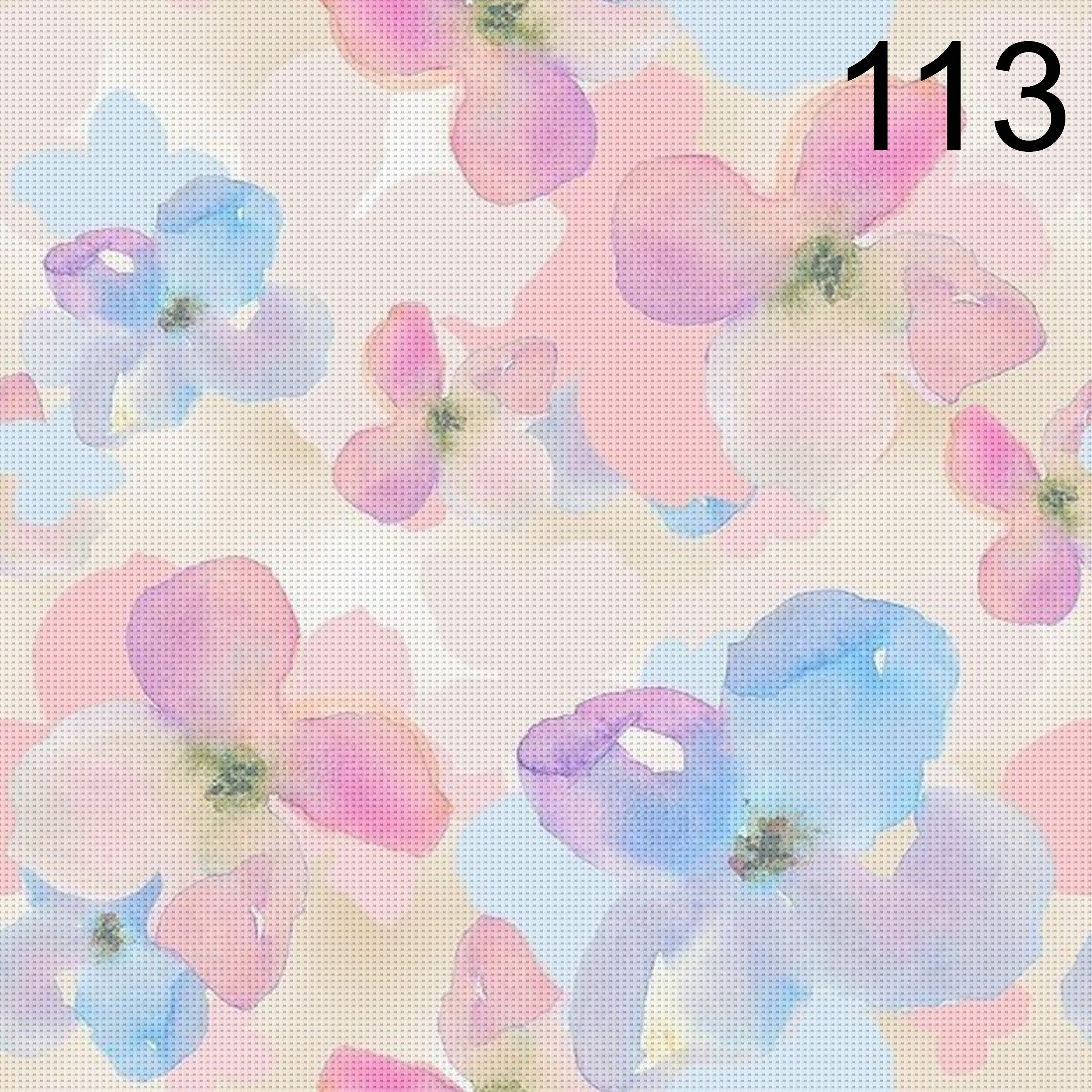 Aida Cloth 14 Count or 18 Count With Nuanced Colored Pink and Blue