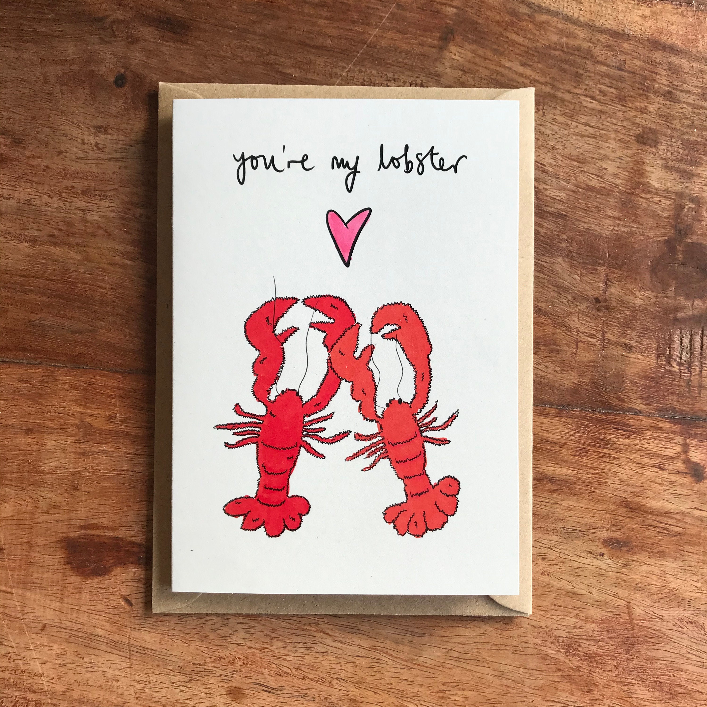 You're My Lobster / Valentine's Day Card Etsy