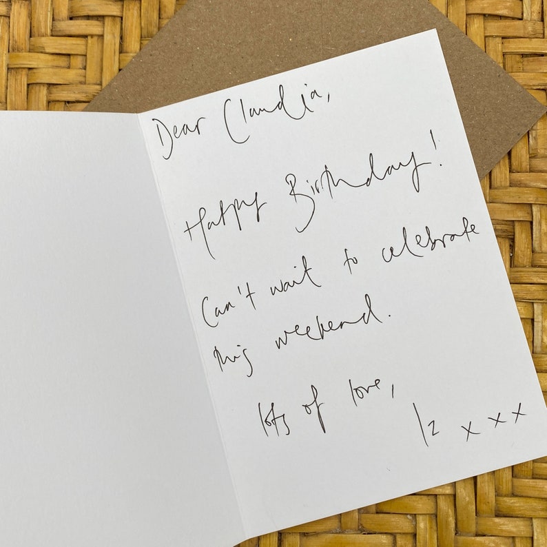 Rosé Best Friends Birthday Card Free Handwritten Message Inside & Sent Direct Optional image 2