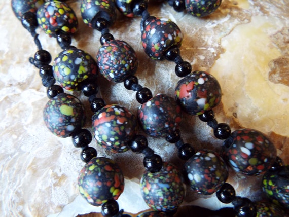 Vintage Venetian End of the Day Beads~Art Deco Ha… - image 3