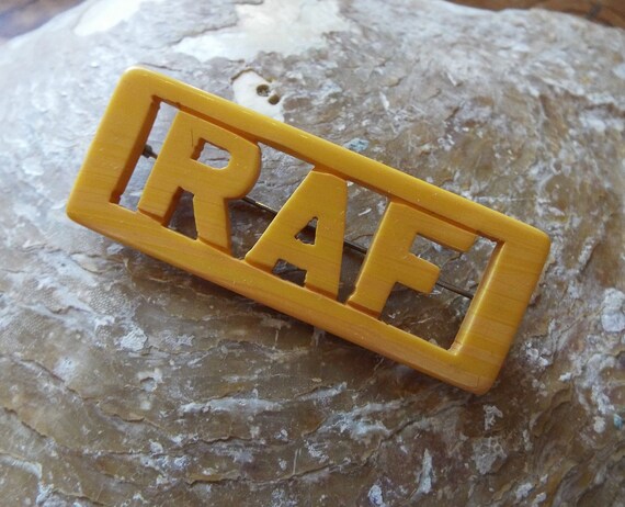 Vintage RAF Bakelite Brooch~1940s Bakelite Brooch~