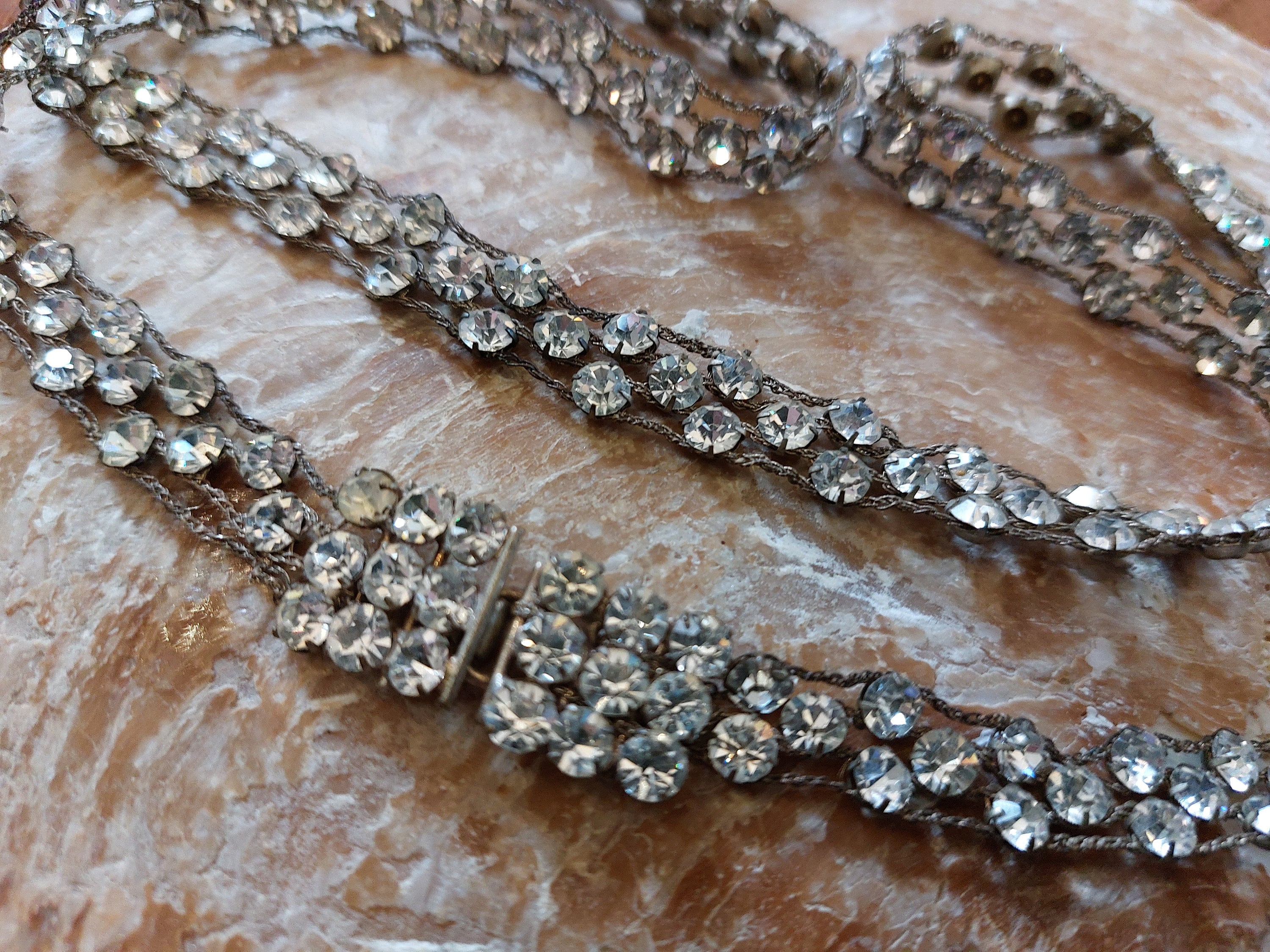 Vintage Silver & Paste Rhinestone Belt West Star Texas Rhinestone Belts St.Jude Jesus Western-Style  main image 4