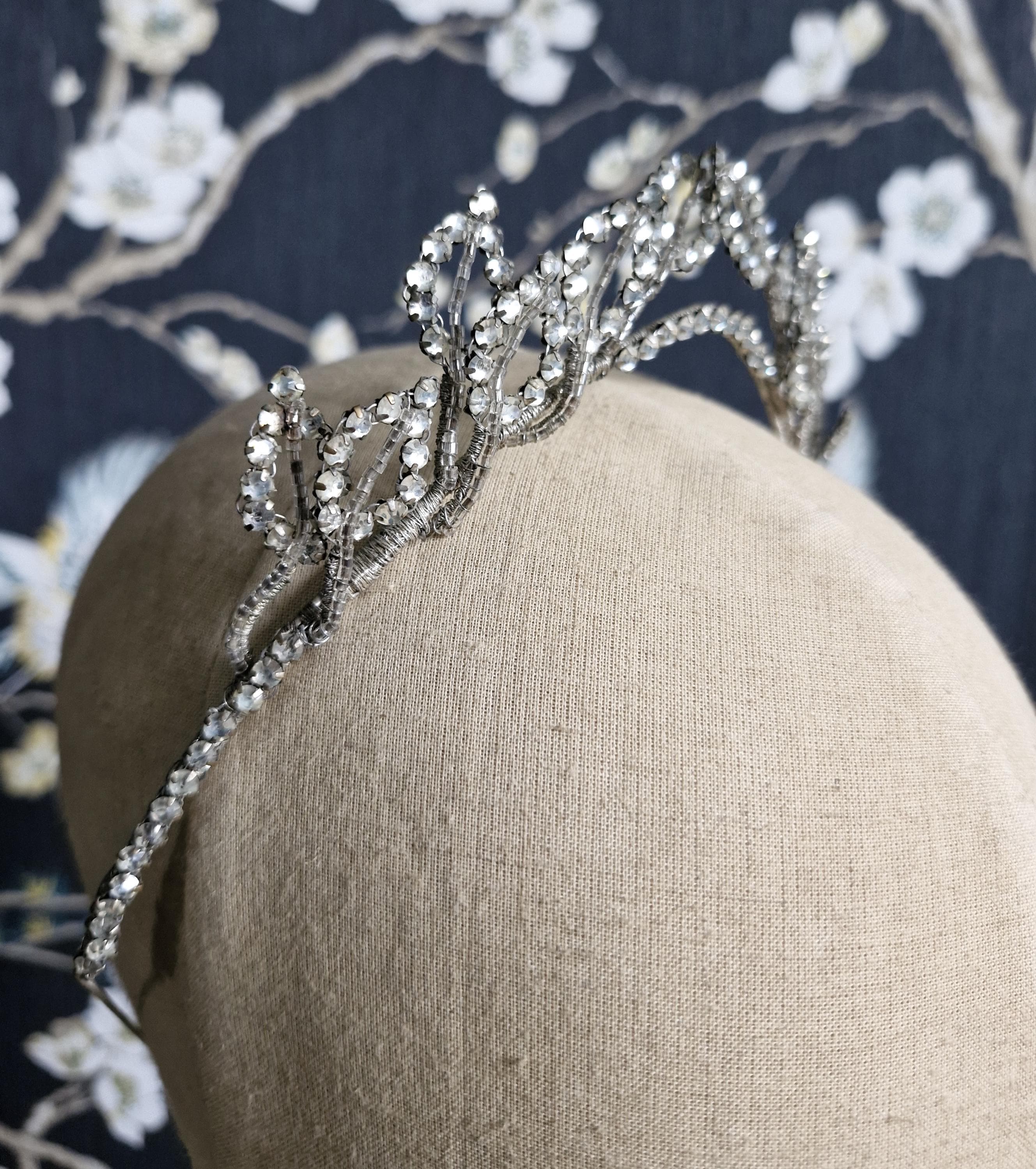 Antique Rhinestone Tiara~1920s Rhinestone Tiara~1920s Czech  display picture 1