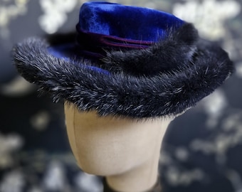 Stephen Jones boho felt hat Designer Stephen Jones Hat-1980s Stephen Jones Velvet  main image 3