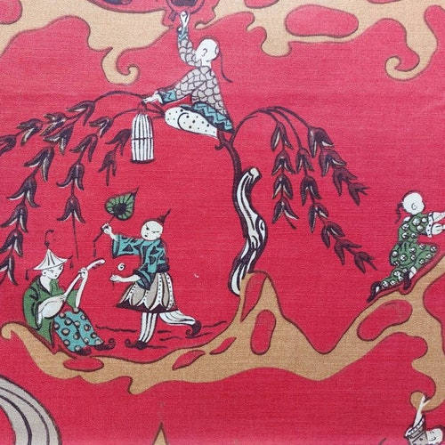 Sanderson Pagoda River Fabric Sanderson Water Garden FabricsSanderson