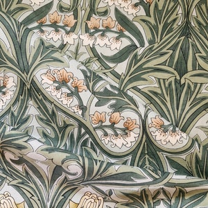 Morris & Co Bluebell Furnishing Fabric-Morris and Co Emery Walkers House Fabric Collection-William Morris Bluebell 2023 Linen Union Fabric