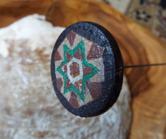 Antique Wooden Hat Pin~victorian Wooden Hat Pin~1800s  display picture 2