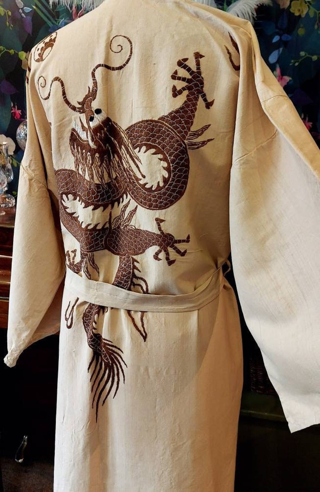 sachin and babi light blue dress SIGNATURE KIMONO IN BLACK EMBROIDERY | CULT MIA main image 1