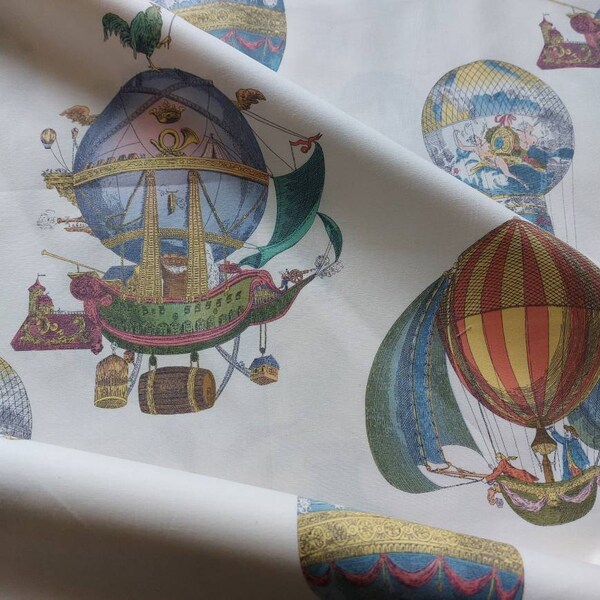 Hot Air Balloon Fabric Etsy UK