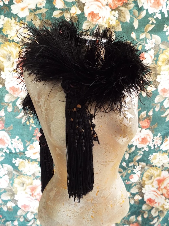 Antique Feather Boa~1900s Ostrich Feather Boa~Lat… - image 1