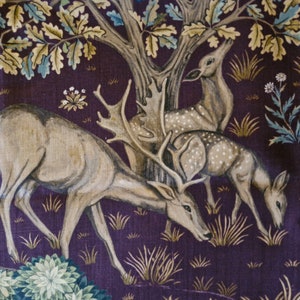 Morris & Co The Brook Fabric-William Morris Fabrics-Morris and Co The Brook Tapestry Red
