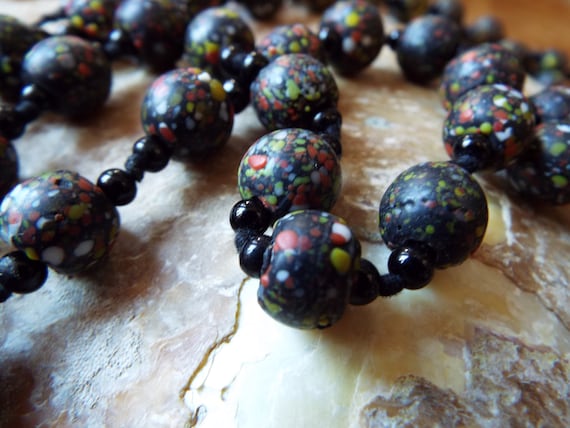 Vintage Venetian End of the Day Beads~Art Deco Ha… - image 4
