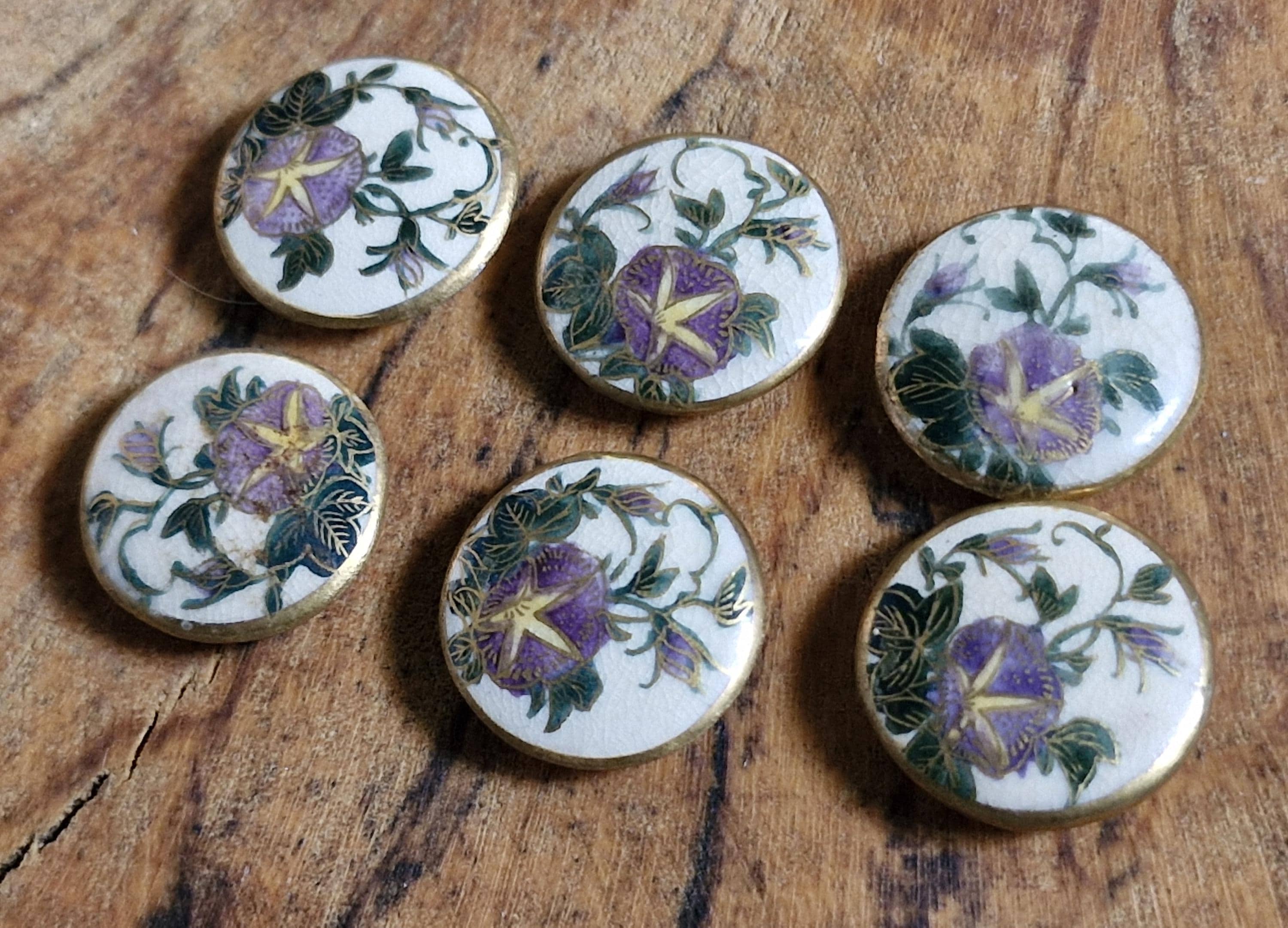 Antique Japanese Buttons - Etsy