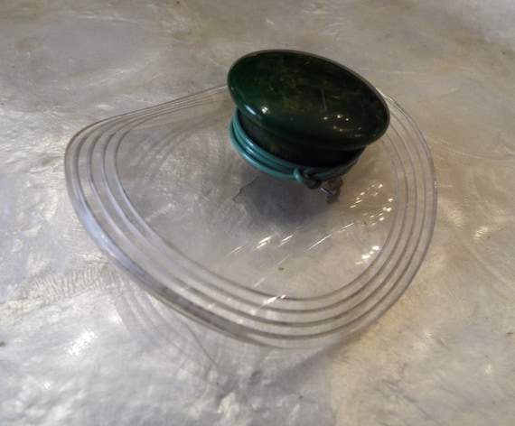Vintage Lucite Brooch~1940s Lucite Brooch with Bak