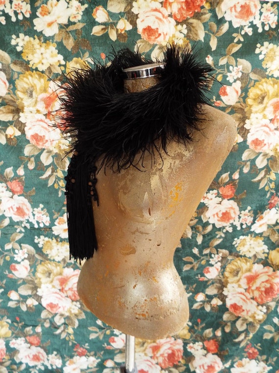 Antique Feather Boa~1900s Ostrich Feather Boa~Lat… - image 4