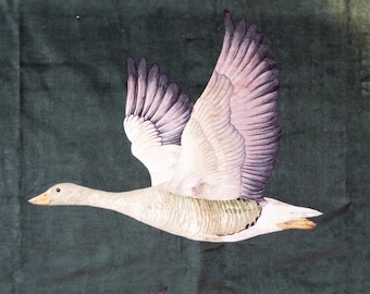 Sanderson "Elysian Geese" Velvet ~Sanderson Cotton Velvet