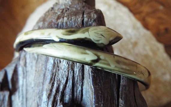 Vintage Celluloid Bangle~Art Deco Celluloid Bangle