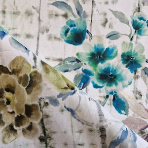 Designers Guild Kyoto Flower Cotton Furnishing Fabric-Designers Guild 2023 Fabrics