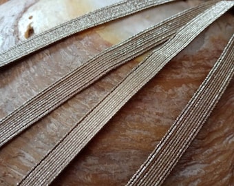 Antique 1920s Gold Lame Braid~1920s Gold Metallic Trim~1920s Lame Costume Trim