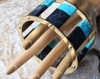 Lele Sadoughi Marble Cuff Bangle