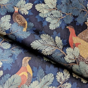 Schumacher Coveys Hedge Linen~Schumacher Fabrics-Designer Linen Fabrics