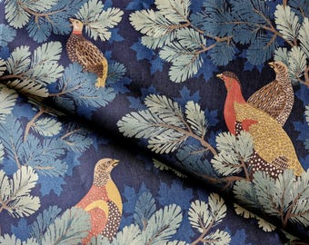 Schumacher Coveys Hedge Linen~Schumacher Fabrics-Designer Linen Fabrics