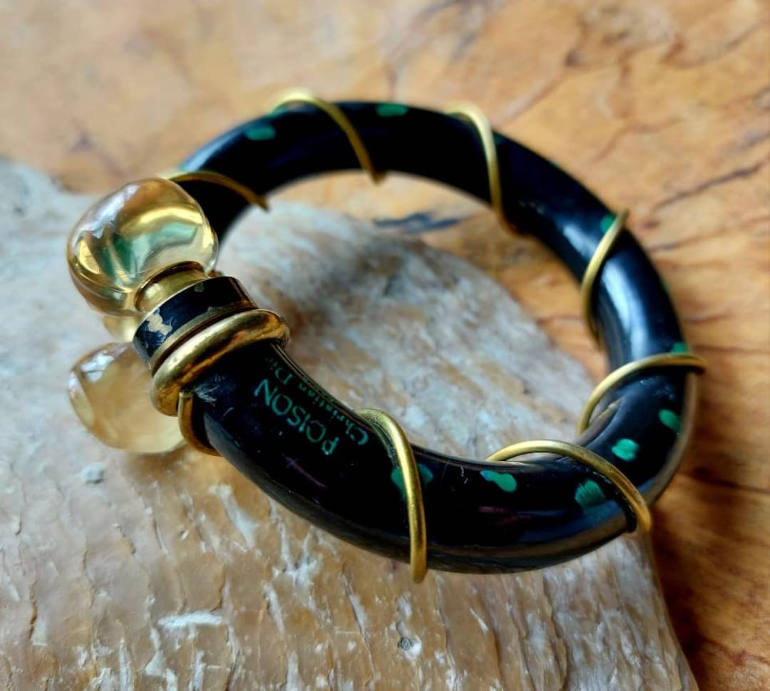 Vintage Christian Dior Poison Perfume Bangle-1980s Christian Dior ...