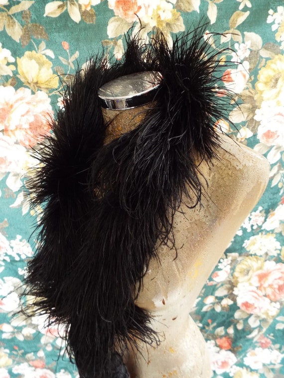 Antique Feather Boa~1900s Ostrich Feather Boa~Lat… - image 7