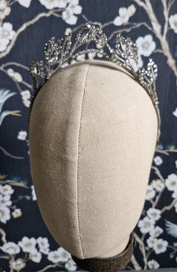 Antique Rhinestone Tiara~1920s Rhinestone Tiara~1920s Czech  display picture 2